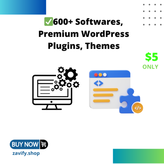 ✅600+ Softwares, Premium WordPress Plugins, Themes