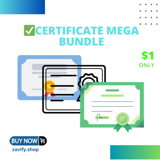 ✅Certificate Mega Bundle